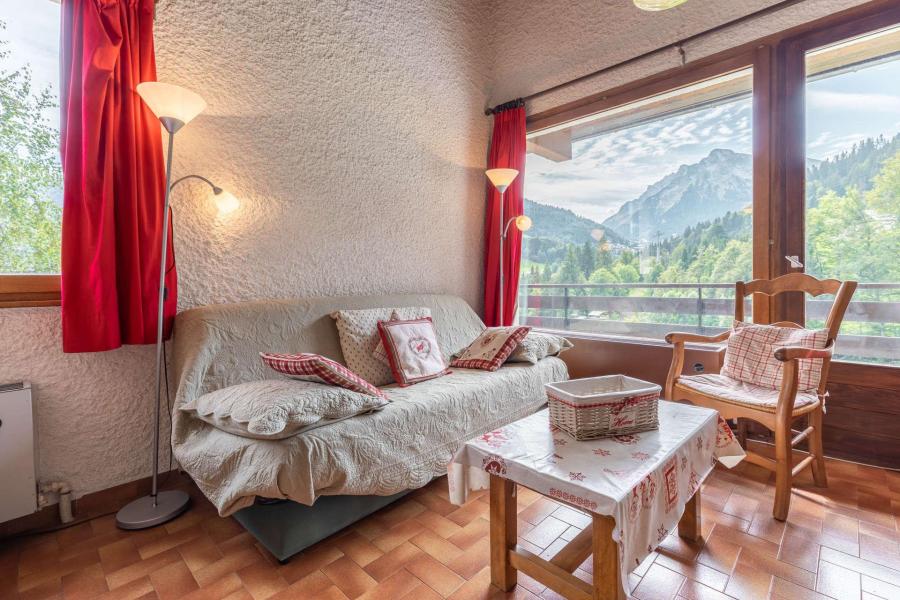 Vakantie in de bergen Appartement 3 kamers bergnis mezzanine 6 personen (610) - Résidence Chanteneige - La Clusaz - Woonkamer