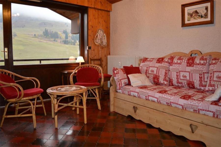 Vakantie in de bergen Studio cabine 4 personen (5E) - Résidence Chanteneige - Le Grand Bornand - Woonkamer