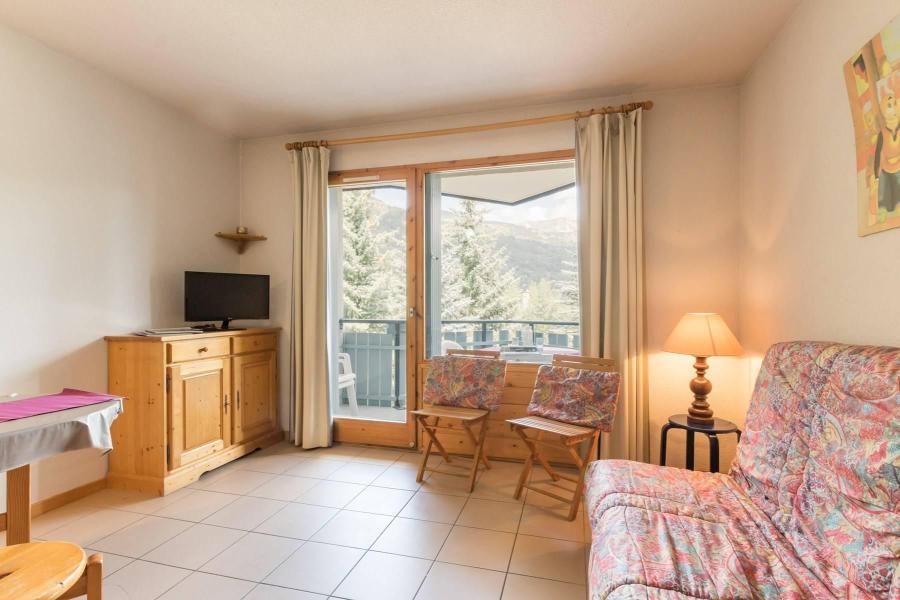 Holiday in mountain resort Studio sleeping corner 4 people (203) - Résidence Chardons Bleus - Serre Chevalier - Living room