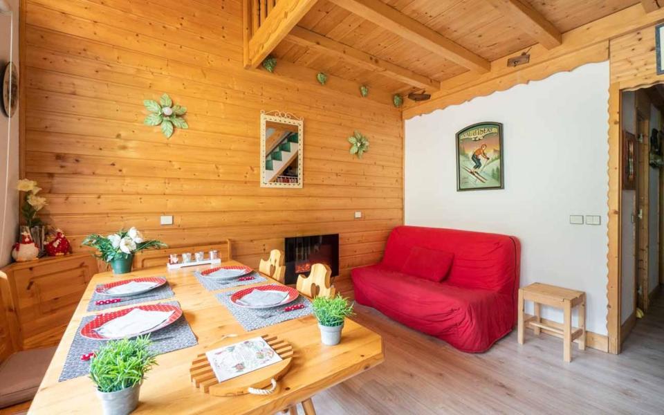 Holiday in mountain resort 3 room mezzanine apartment 6 people (G479) - Résidence Cheval Blanc - Valmorel - Living room