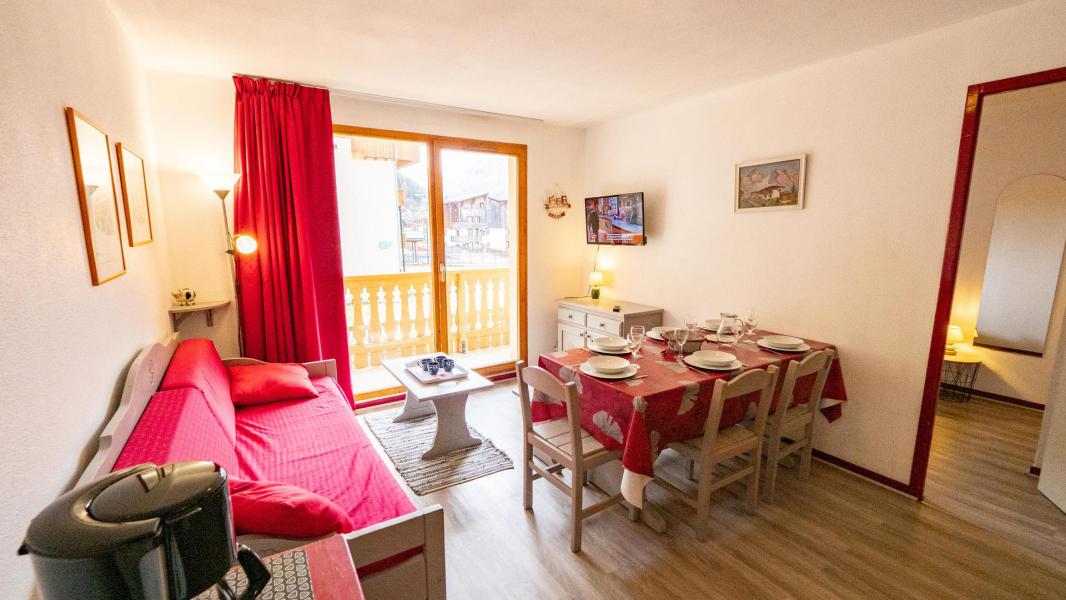 Urlaub in den Bergen 3-Zimmer-Holzhütte für 6 Personen (55) - Résidence Cheval Blanc - Valfréjus - Wohnzimmer