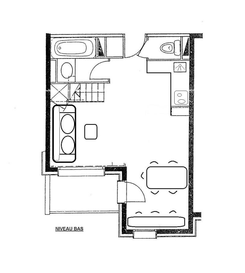 Vacances en montagne Appartement 2 pièces 6 personnes (Logement 2 pièces 6 personnes (G473)) - Résidence Cheval Blanc - Valmorel