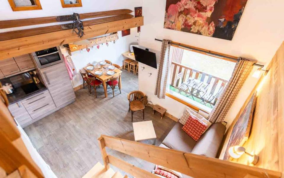 Vakantie in de bergen Appartement 2 kamers 6 personen (G473) - Résidence Cheval Blanc - Valmorel - Woonkamer