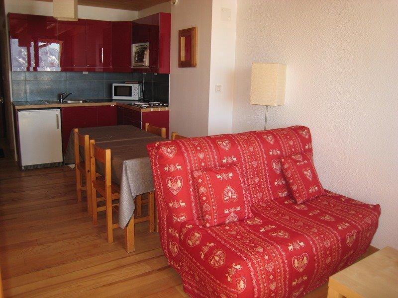 Wakacje w górach Apartament 2 pokojowy z antresolą 5 osób (404) - Résidence Christiania - Alpe d'Huez - Pokój gościnny