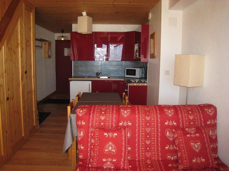 Vakantie in de bergen Appartement 2 kamers mezzanine 5 personen (404) - Résidence Christiania - Alpe d'Huez - Woonkamer