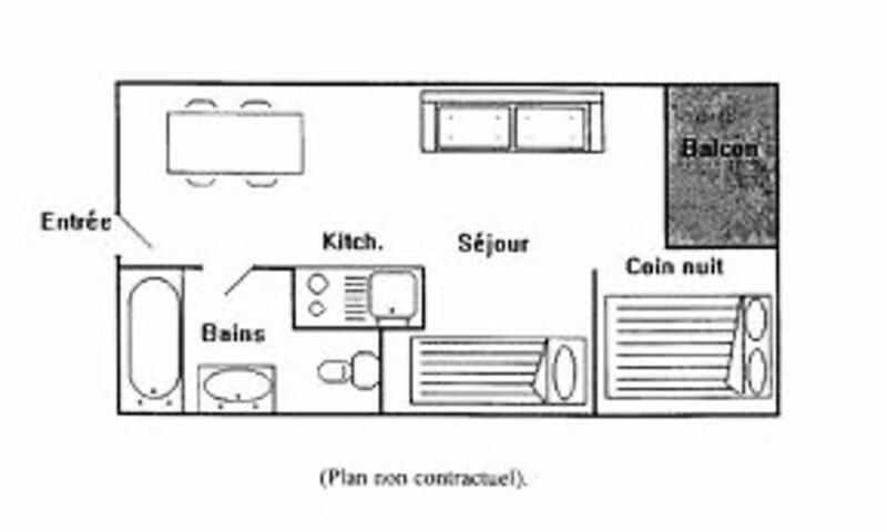 Location au ski Studio 4 personnes (25m²-1) - Résidence Cimes De Caron - MH - Val Thorens - Extérieur été