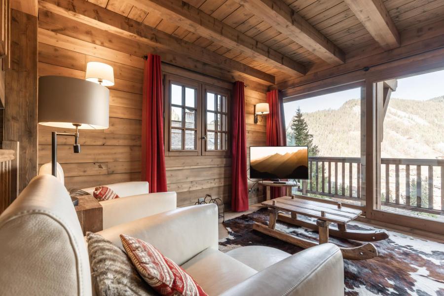 Holiday in mountain resort 5 room duplex chalet 8 people - Résidence Clafoutis - La Clusaz - Living room