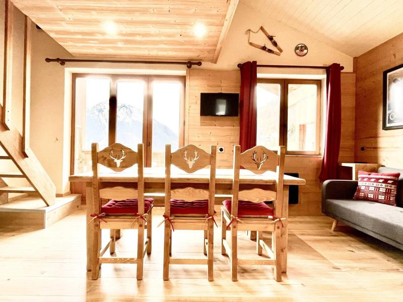 Wakacje w górach Apartament duplex 4 pokojowy z alkową dla 8 osób (18) - Résidence Club Alpina - Champagny-en-Vanoise - Jadalnia