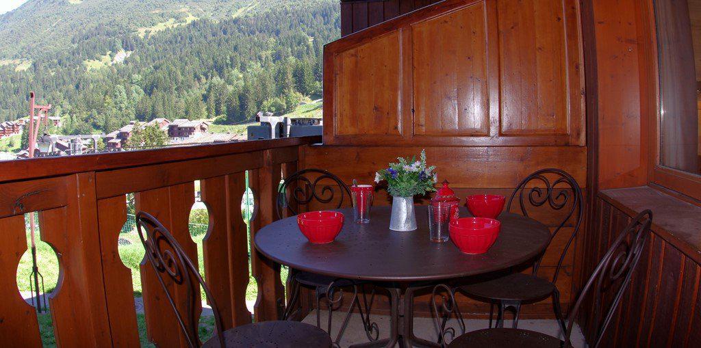 Vacaciones en montaña Estudio para 4 personas (GL340) - Résidence Côté Soleil - Valmorel - Balcón