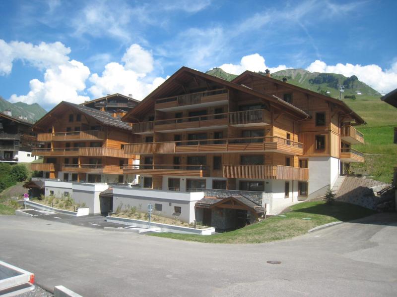 Vakantie in de bergen Appartement 3 kamers 6 personen (A101) - Résidence Cristaux - Le Grand Bornand - Buiten zomer