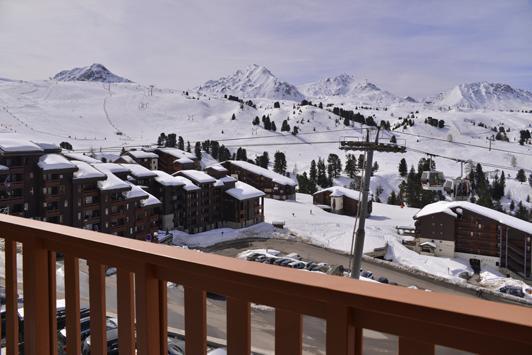 Vacances en montagne Studio cabine 4 personnes (1303) - Résidence Croix du Sud - La Plagne - Balcon