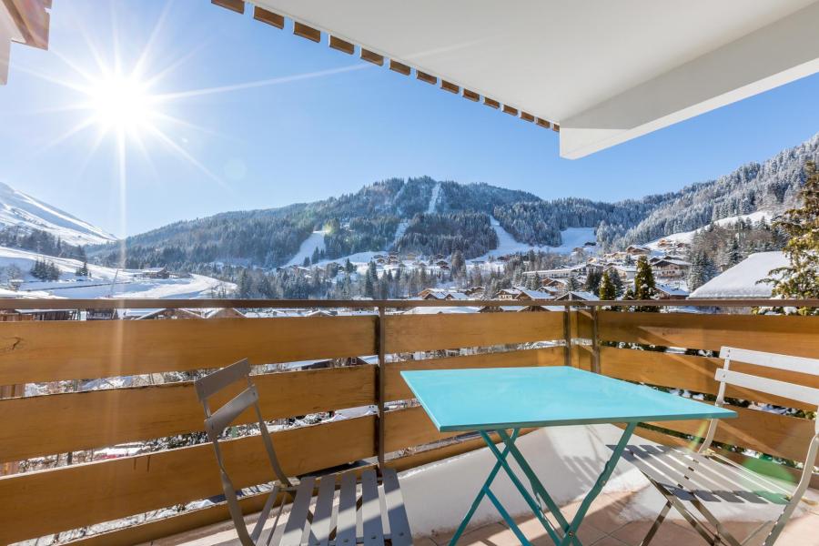 Urlaub in den Bergen 2-Zimmer-Appartment für 4 Personen (19) - Résidence Crystal - La Clusaz - Terrasse