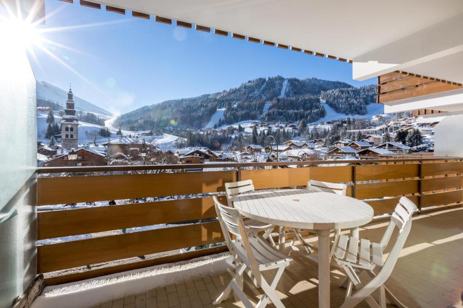 Vacaciones en montaña Apartamento 2 piezas para 4 personas (12) - Résidence Crystal - La Clusaz - Terraza