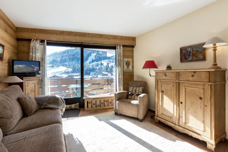 Vakantie in de bergen Appartement 2 kamers 4 personen (19) - Résidence Crystal - La Clusaz - Woonkamer