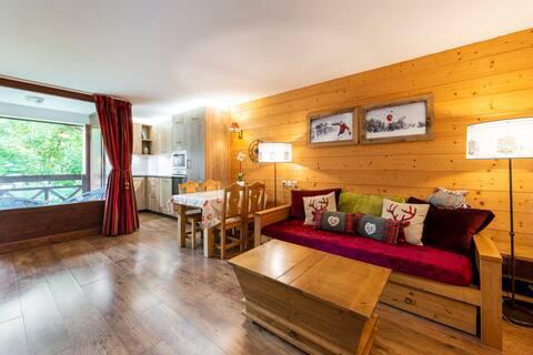 Vacances en montagne Appartement 3 pièces cabine 6 personnes (301) - Résidence Cybèle BAT4 - Brides Les Bains - Séjour