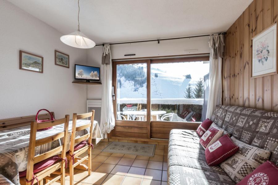 Vakantie in de bergen Appartement 2 kamers bergnis 5 personen (05) - Résidence Danais - La Clusaz - Woonkamer