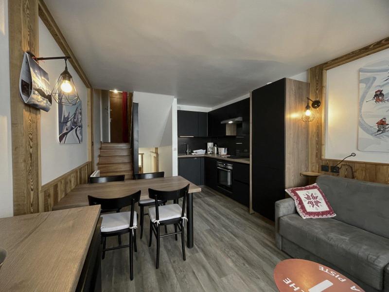 Vakantie in de bergen Appartement duplex 2 kamers 4 personen (928) - Résidence Danchet - Les Menuires - Woonkamer