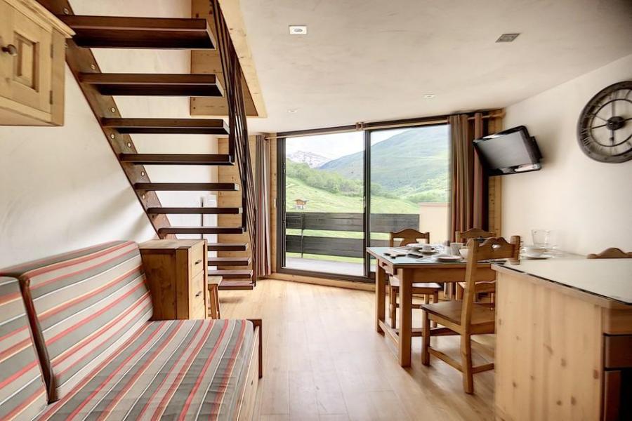 Vakantie in de bergen Appartement 2 kamers mezzanine 5 personen (317) - Résidence de Caron - Les Menuires - Woonkamer