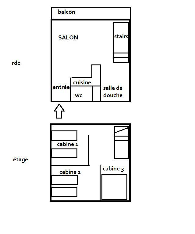 Vacanze in montagna Appartamento 3 stanze per 6 persone (715) - Résidence de l'Altineige - Val Thorens - Mappa