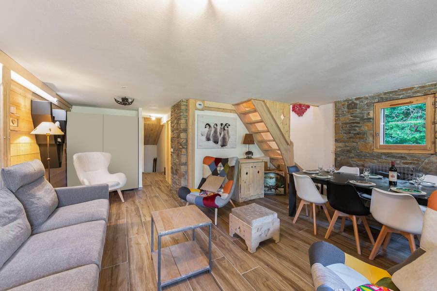 Vakantie in de bergen Appartement duplex 5 kamers 8 personen (180) - Résidence des Fermes de Méribel Village Daguet - Méribel - Woonkamer