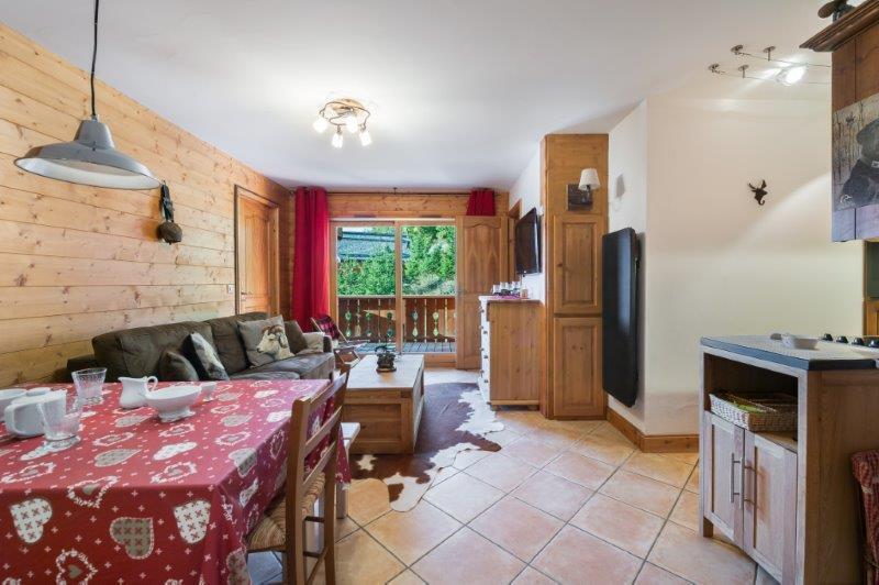 Urlaub in den Bergen 3-Zimmer-Appartment für 4 Personen (7) - Résidence des Fermes de Méribel Village Diapason - Méribel - Wohnzimmer
