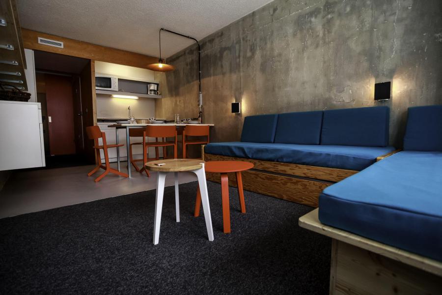 Vakantie in de bergen Studio bergnis 5 personen (0966) - Résidence des Lauzières - Les Arcs - Woonkamer