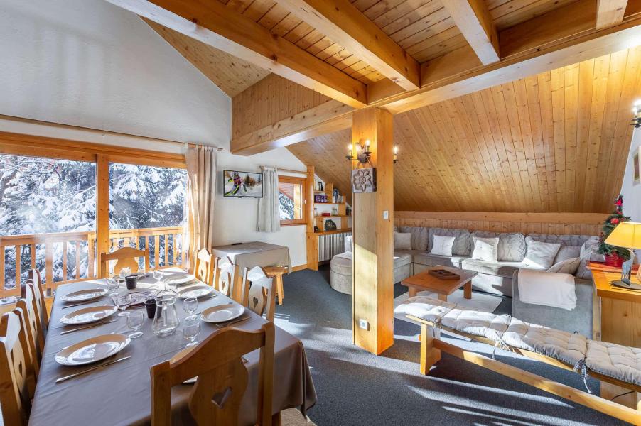 Vakantie in de bergen Appartement duplex 4 kamers 8 personen (12) - Résidence Diablerets - Méribel - Woonkamer