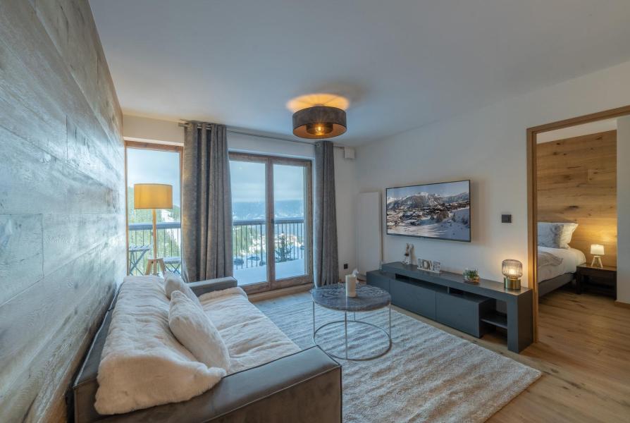 Urlaub in den Bergen 3-Zimmer-Appartment für 6 Personen (H134) - Résidence Domaine de  l'Ariondaz - Courchevel - Wohnzimmer