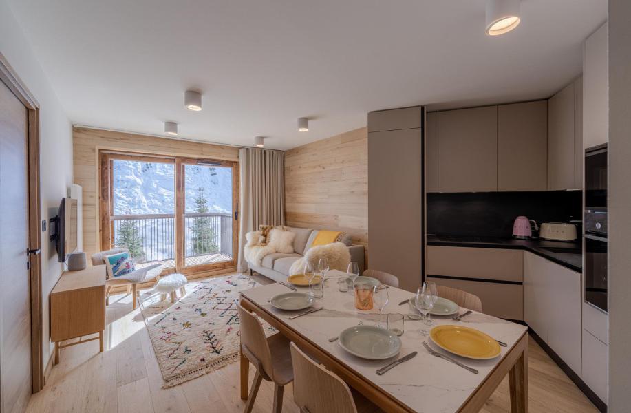 Vakantie in de bergen Appartement 2 kabine kamers 6 personen (H225) - Résidence Domaine de  l'Ariondaz - Courchevel - Woonkamer