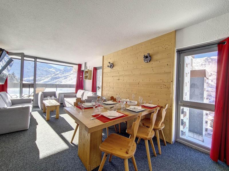 Vakantie in de bergen Appartement 3 kamers 6 personen (201) - Résidence Dorons - Les Menuires - Woonkamer