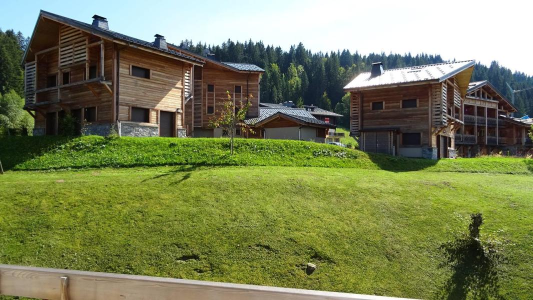 Location au ski Studio cabine 3 personnes - Résidence Drakkars - Les Gets - Extérieur été