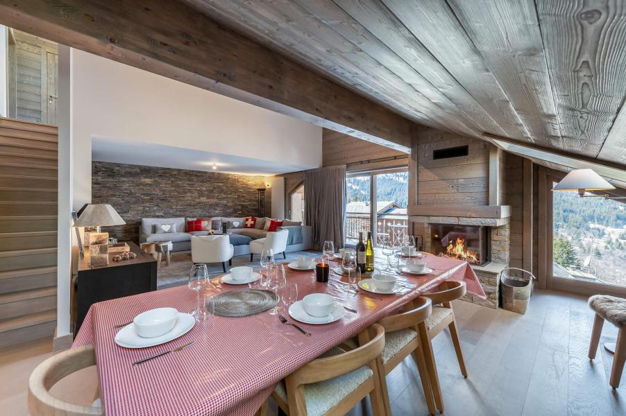Urlaub in den Bergen 4 Zimmer Maisonettewohnung für 9 Personen (401) - Résidence du Parc Alpin - Méribel - Wohnzimmer