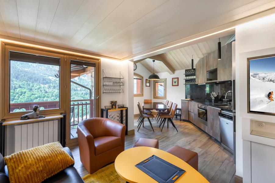 Urlaub in den Bergen 3-Zimmer-Holzhütte für 6 Personen (6) - Résidence du Rocher - Méribel - Wohnzimmer