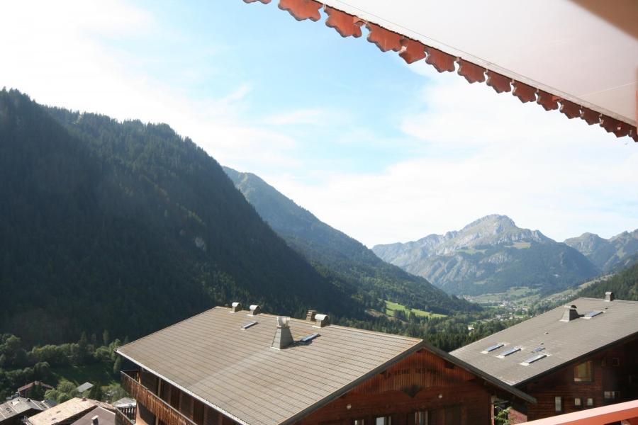 Аренда на лыжном курорте Апартаменты 3 комнат 6 чел. (6) - Résidence Echo des Montagnes - Châtel - летом под открытым небом