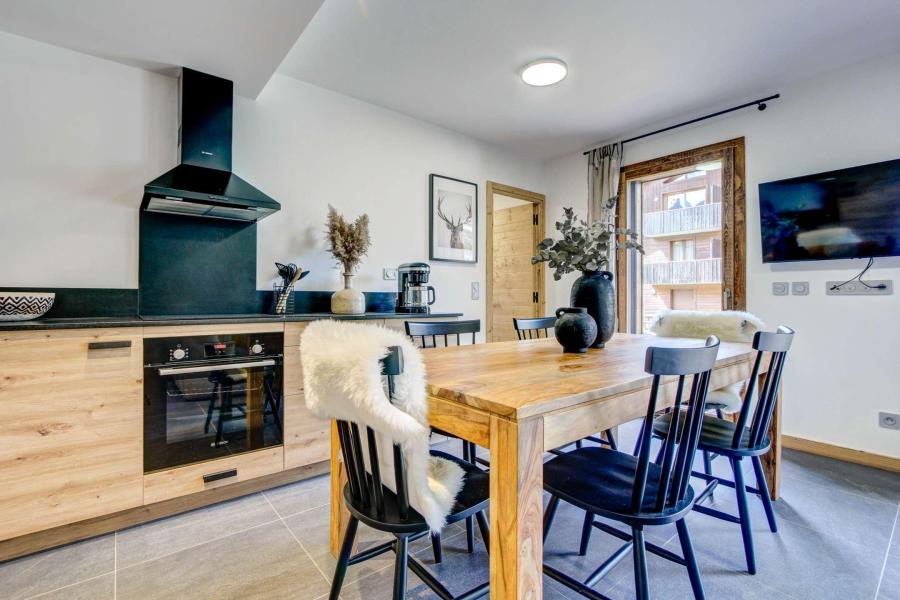 Vakantie in de bergen Appartement 2 kamers 6 personen (B004) - Résidence Echo du Pleney - Morzine - Woonkamer