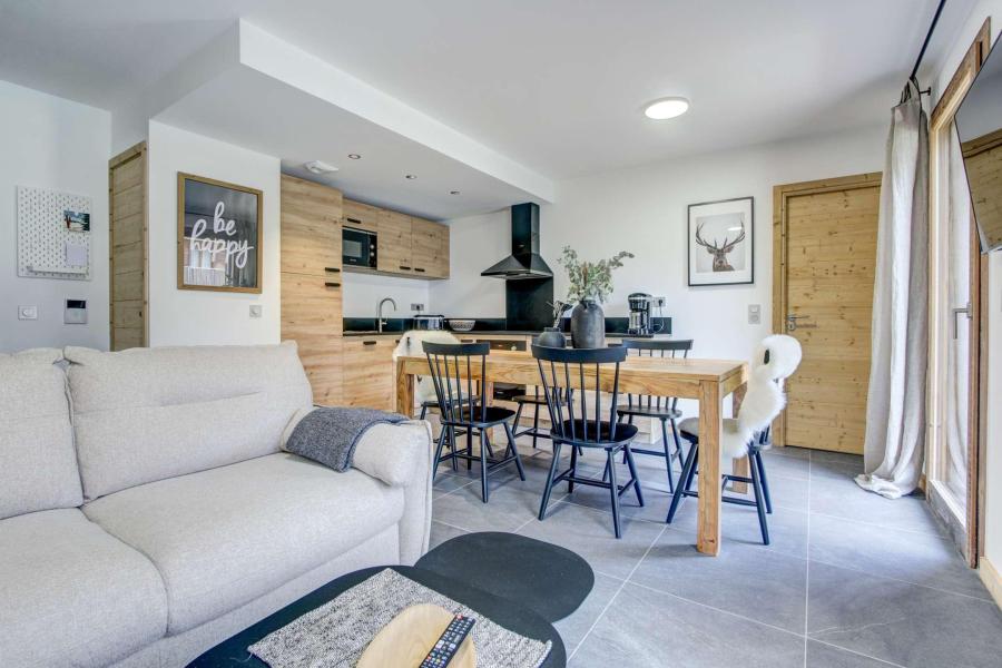 Vakantie in de bergen Appartement 2 kamers 6 personen (B004) - Résidence Echo du Pleney - Morzine - Woonkamer