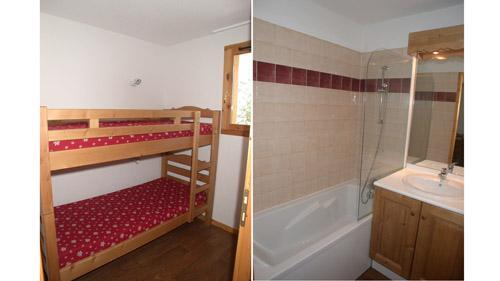 Vacances en montagne Appartement 2 pièces 6 personnes (U003) - Résidence Ecrin des Neiges - Vars - Lits superposés