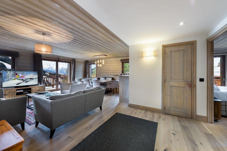 Urlaub in den Bergen 5-Zimmer-Appartment für 8 Personen (302) - Résidence Everest - Courchevel - Wohnzimmer