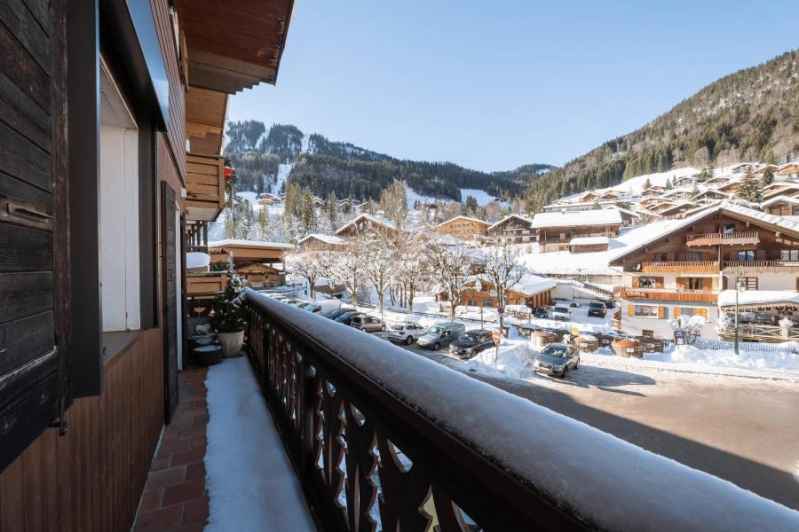 Urlaub in den Bergen 4 Zimmer Maisonettewohnung für 6 Personen - Résidence Flomatines - La Clusaz - Terrasse