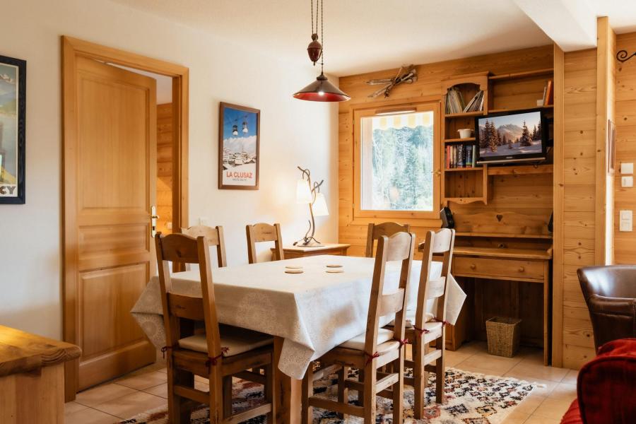 Vakantie in de bergen Appartement 4 kamers 6 personen (D1) - Résidence Florentins D - La Clusaz - Woonkamer