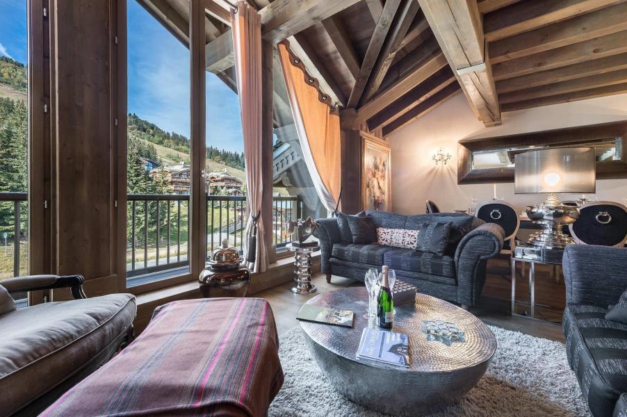 Holiday in mountain resort 4 room duplex apartment 6 people (008) - Résidence Forêt du Praz - Courchevel - Living room