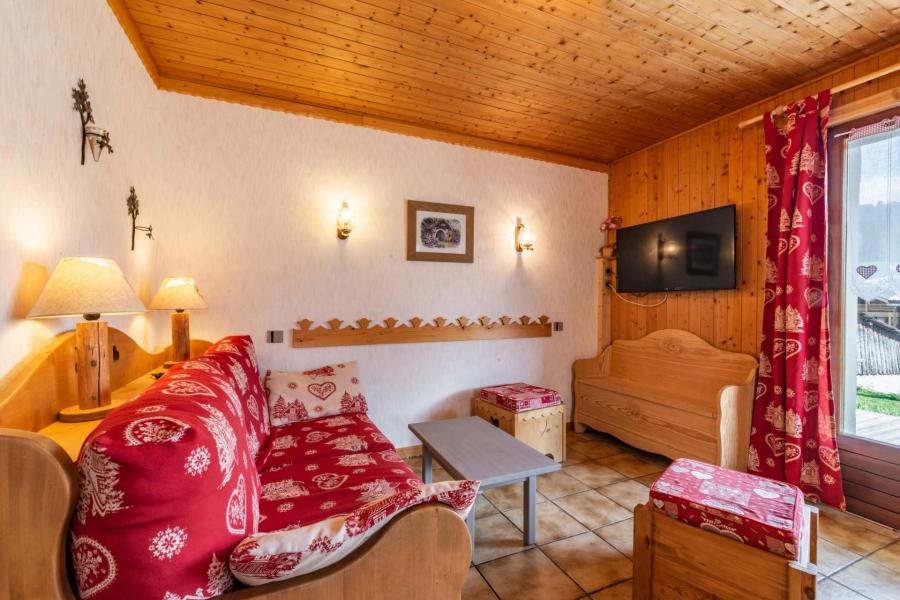 Vakantie in de bergen Appartement 2 kamers 6 personen (60) - Résidence Forge - Les Gets - Woonkamer