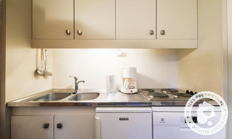 Vakantie in de bergen Studio 4 personen (Confort 26m²-2) - Résidence Gémeaux - MH - Flaine - Keukenblok