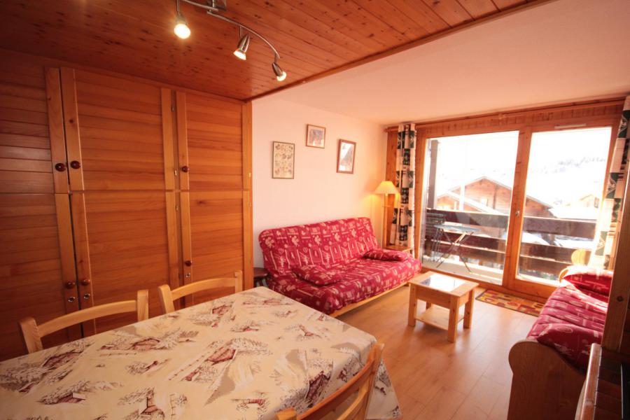 Holiday in mountain resort Studio sleeping corner 4 people (1110) - Résidence Grand Mont 1 - Les Saisies - Living room