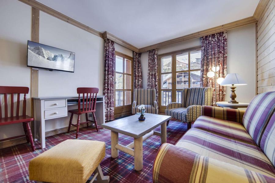 Vakantie in de bergen Appartement 3 kamers 6 personen (528) - Résidence Hameau du Glacier - Les Arcs - Woonkamer