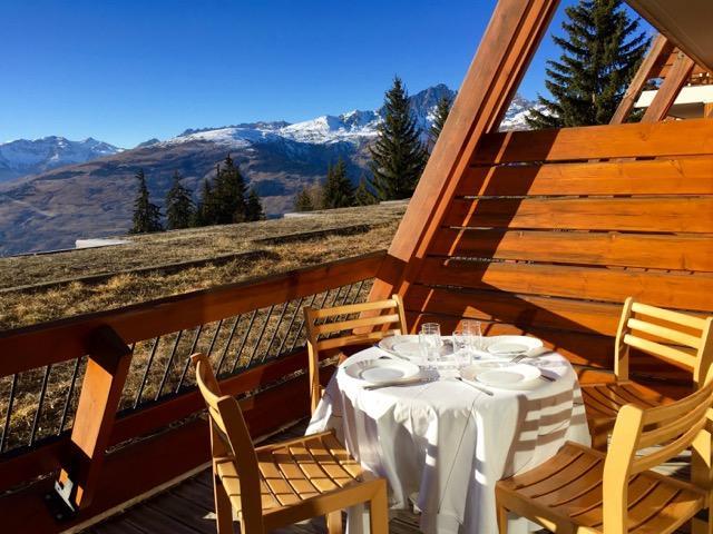 Vacaciones en montaña Estudio -espacio montaña- para 5 personas (13R) - Résidence Haut de l'Adret - Les Arcs - Terraza