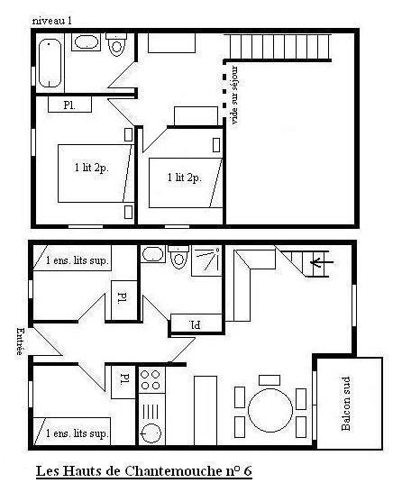 Vacaciones en montaña Apartamento dúplex 5 piezas 8 personas (6) - Résidence Hauts de Chantemouche - Méribel