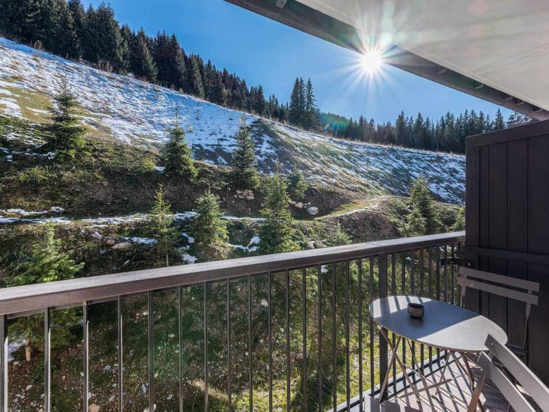 Urlaub in den Bergen 2-Zimmer-Holzhütte für 4 Personen (ARH 127) - Résidence Heliantheme - Courchevel - Balkon