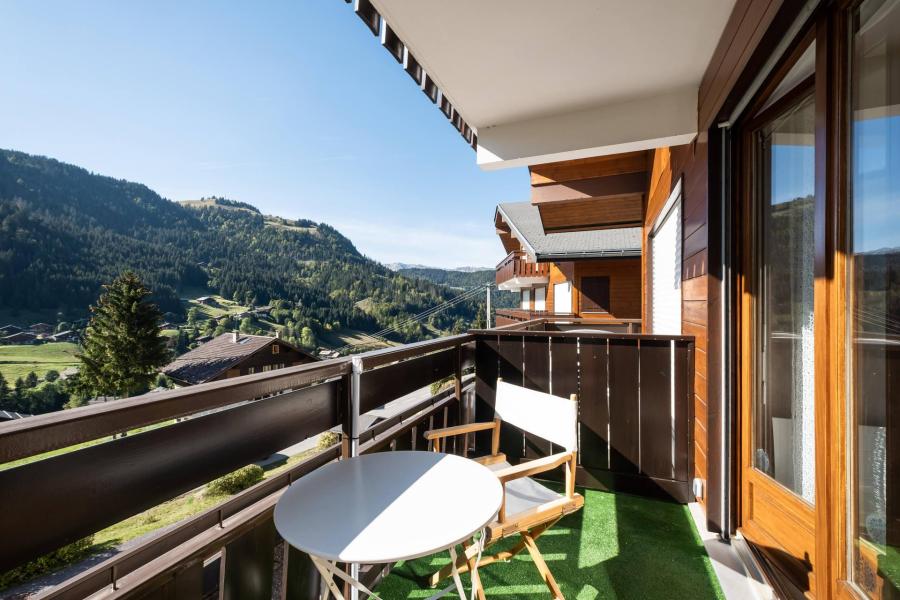 Vakantie in de bergen Studio 4 personen (07) - Résidence Helianthes A - La Clusaz - Balkon