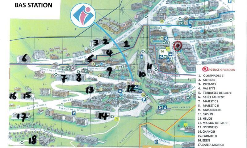 Ski verhuur Résidence Helios - Alpe d'Huez - Buiten zomer